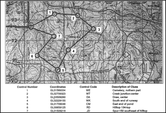 Figure F-2. A cross-country orienteering map.